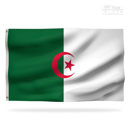 Drapeau Algérie Haute Qualité