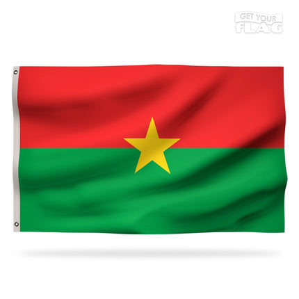 Drapeau Burkina Faso Haute Qualité