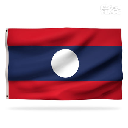 Drapeau Laos Haute Qualité