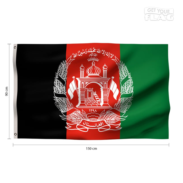 Drapeau Afghanistan Haute Qualité 90x150
