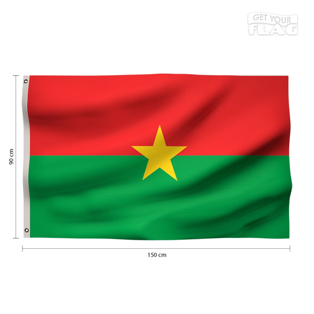 Drapeau Burkina Faso 90x150