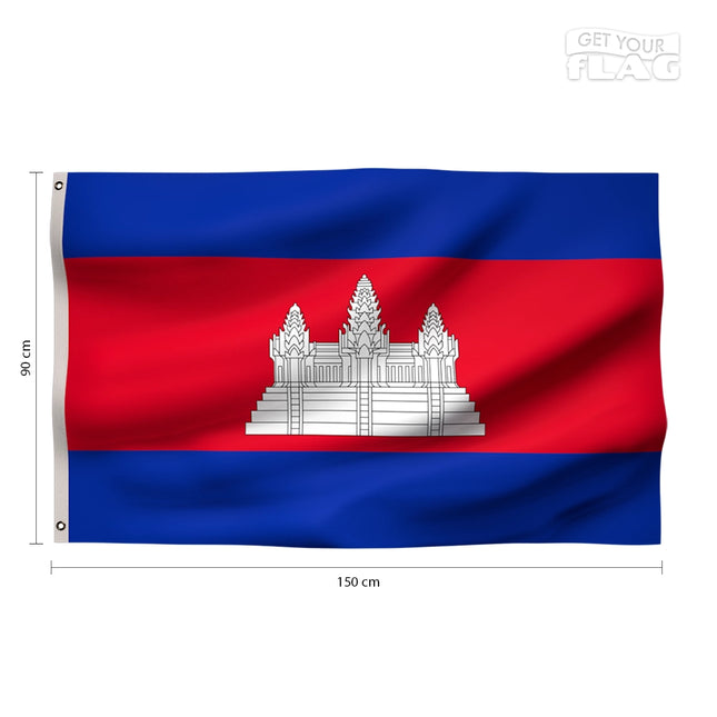 Drapeau Cambodge 90x150