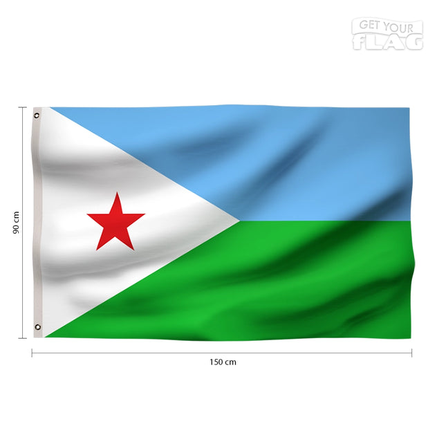 Drapeau Djibouti 90x150