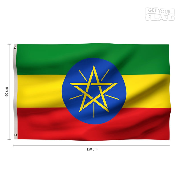 Drapeau Éthiopie 90x150
