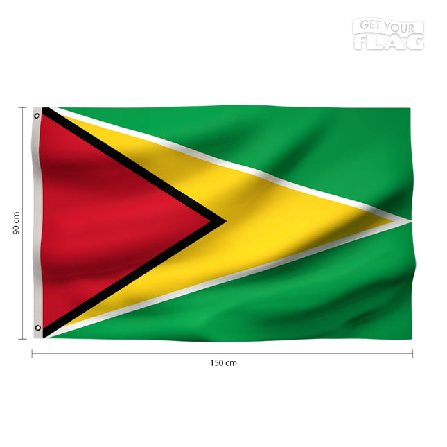 Drapeau Guyana 90x150