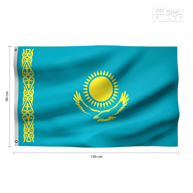 Drapeau Kazakhstan 90x150