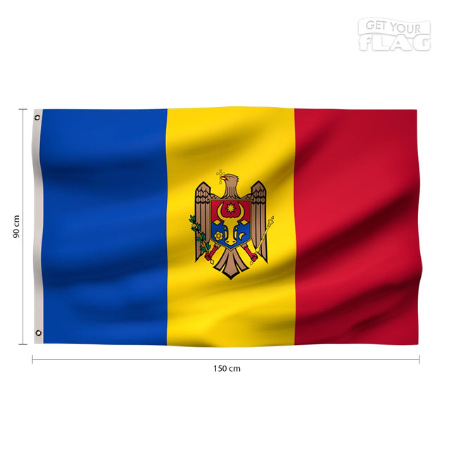 Drapeau Moldavie 90x150