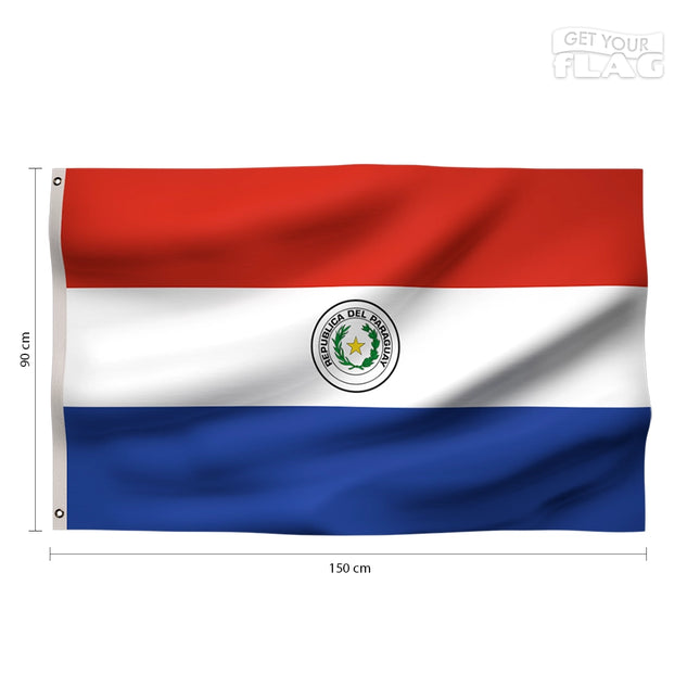 Drapeau Paraguay 90x150