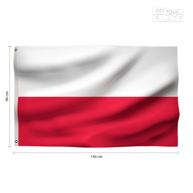 Drapeau Pologne 90x150