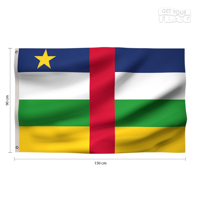 Drapeau République Centrafrique 90x150