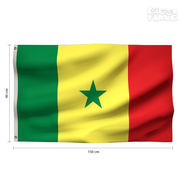 Drapeau Sénégal 90x150