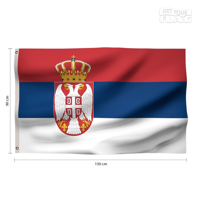 Drapeau Serbie 90x150