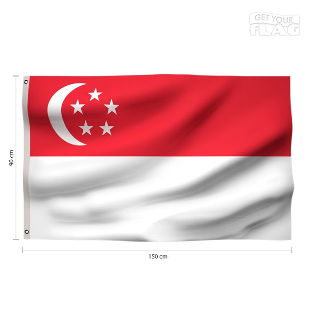 Drapeau Singapour 90x150