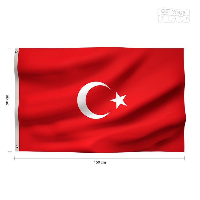 Drapeau Turquie 90x150