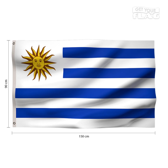 Drapeau Uruguay 90x150